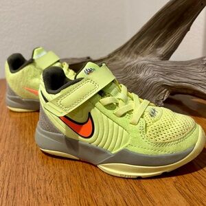 Nike Kids' Neon Green and Orange Sneakers